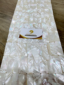 Mother Pearl Triangle Pieces Raw Polished Shell Material <b>Box</b> for Mosaic Inlay Furniture Decor Craft Supply Vietnam Gold White - Product Image 4