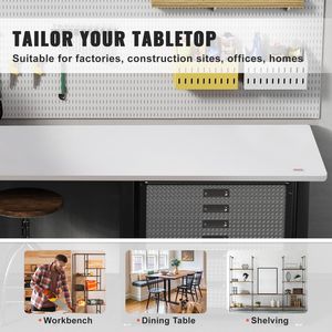 220.5 libbre da tavolo con capacità da 60 \ "X 25 \" X 1 \ "altezza regolabile elettrico da tavolo scrivania universale - Product Image 6