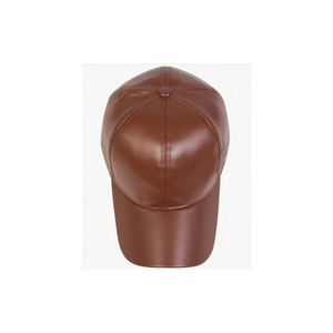Wholesale Custom Logo Real Leather Baseball <b>Cap</b> Vintage Genuine Cowhide Sports <b>Cap</b> - Product Image 3