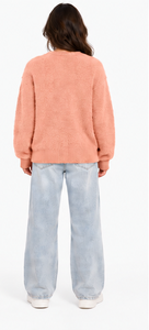 Pull en mohair personnalisé pour homme, col rond surdimensionné, rayé, duveteux, tricoté à la main, jacquard, tricot d'hiver, fabricant OEM ODM - Product Image 6