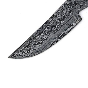 Premium Patterned Damascus Steel Blank <b>Blade</b> <b>Crafting</b> Material Handmade Steel Blank For Custom Handle Projects - Product Image 4