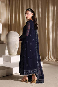 Robe de soirée longue traditionnelle en soie dorée, style chemise, avec broderie perlée, pour mariage, style Inde Pakistan, pour femme, 2026 - Product Image 5