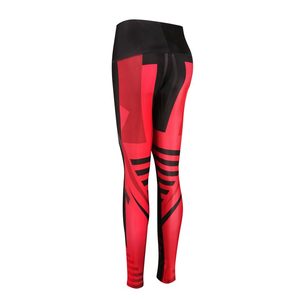 Leggings de sport respirants de haute qualité pour femmes, taille haute, longueur intégrale, couleur unie, en spandex et polyester - Product Image 2