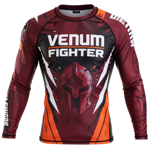 Camiseta de Compresión Venum Fighter de Manga Larga para Hombre, Sublimada, de Spandex y Poliéster, de Secado Rápido - Product Image 3