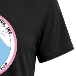 T-shirt à col rond brodé avec écusson Black Jack & Jill, manches courtes, design circulaire sur la poitrine, léger, personnalisé, athlétique - Product Image 4