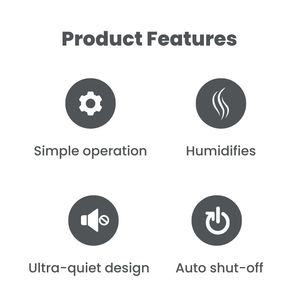 Toxic-Free PP Material noise < 36 dB ultra-quiet design humidifier have 7 Colors Adjustable Gradient LED - Product Image 3