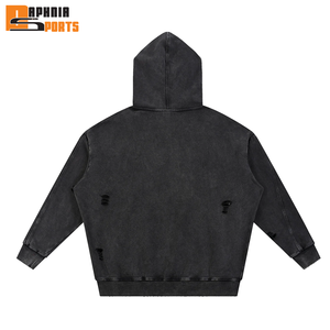 Sudadera con Capucha Personalizada de Alta Calidad, Impresión Digital Invernal, Estilo Desgastado, Fabricada en Fábrica, Precio Económico, Sudaderas para Hombre - Product Image 4