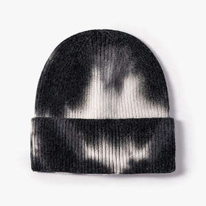 Gorro de Punto Tie Dye Personalizado Unisex, Gorro de Invierno con Puño, Gorro Elástico Cálido para Uso Diario, Moda Urbana, 100% Acrílico OEM - Product Image 6