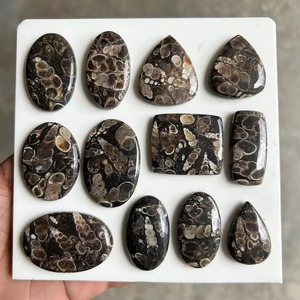 พลอยอาเกตธรรมชาติทรงคาโบชอง ขายส่งจำนวนมาก สำหรับทำเครื่องประดับ จี้ แหวน ต่างหู - Product Image 2