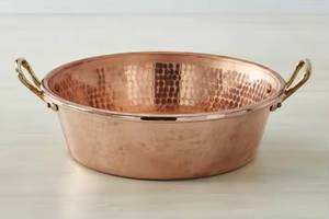 Ensemble de bols de service martelés en cuivre pur Skies Trader, ustensiles de cuisine et de table pour restaurant professionnel - Product Image 4