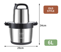 Hachoir à viande 2000 w, 5kg, ail allemagne 6l 800 10l fufu yam
