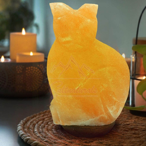 Lámpara de Sal del Himalaya de Estilo Tallado a Mano, Lámpara de Sal del Himalaya con Luz Suave Decorativa, Nueva Llegada - Product Image 4