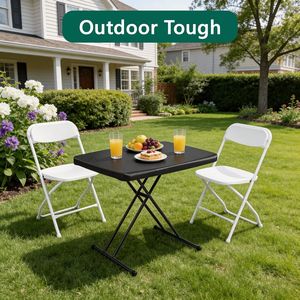 Mesa Plegable de 30 Pulgadas con Altura Ajustable, Escritorio Pequeño, Bandeja para TV, Soporte para Laptop, Mesa Plegable Resistente para Camping - Product Image 2