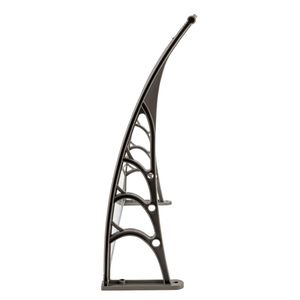 Tettoia per Porte e Finestre, Copertura Antipioggia 100 X 80cm Bianco e Grigio, Uso Domestico, Facile Installazione - Product Image 5