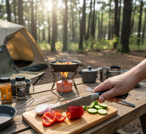 Couteau Bowie de survie en milieu sauvage portable, personnalisable, haute dureté, auto-défense, lame dentelée en acier inoxydable forgé à la main - Product Image 2