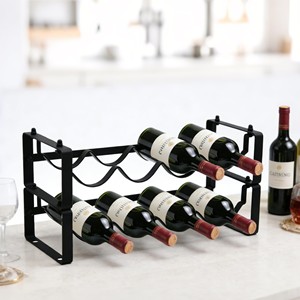 Handcrafted Teak Wood Premium Wine Cabinet 12-Bottle Tabletop Rectangle Mid Century Modern Eco-friendly Durable - Product Image 5