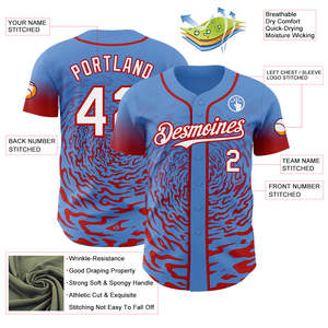 Camiseta de Béisbol en Oferta, 100% Poliéster, Transpirable, Ropa Deportiva para Equipos, Personalizable con Serigrafía, Disponible en Todos los Colores - Product Image 3