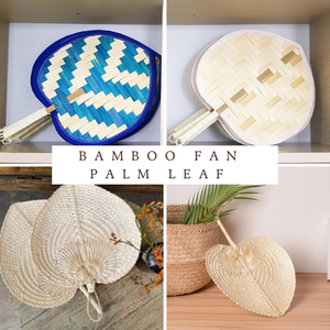 Venta al por mayor de pajitas para decoración del hogar, abanicos de hojas de palma, abanicos de bambú para decoración de hotel/boda, Caryln 0084935825297 - Product Image 5