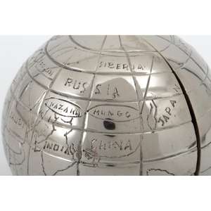 Regalos Empresariales, Sujetalibros de Globo Terráqueo Plateado, Organizador de Revistas, Libros y Periódicos, Decoración de Mesa, Sujetalibros Decorativos, Última Llegada - Product Image 3