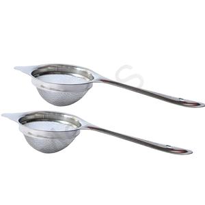 Passoire à thé en acier inoxydable passoire à filtre passoire à mailles fines en acier avec cuillère à filtre en fil de support renforcé avec épaissie - Product Image 1