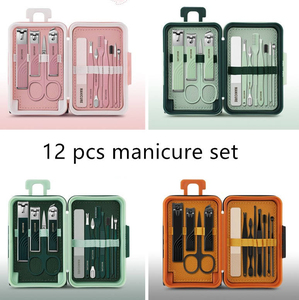 Luxurious High Quality Eco-Friendly Custom Logo Professional Portable Nail <b>Kit</b> Women Includes Stainless Steel <b>Manicure</b> Pedicure - Product Image 1