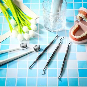 Dental <b>Tooth</b> Scaler <b>Scraper</b> Professional Dentist Calculus Tartar Remover Double Ended Dental Oral Care Instrument ISO Approved - Product Image 5