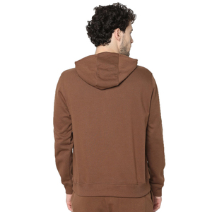 Custom Print Winter Hooded 100% Cotton Fleece Men's Tracksuit Set Flared Pant Pullover Hoodie Streetwear Solid Heavyweight - Product Image 5