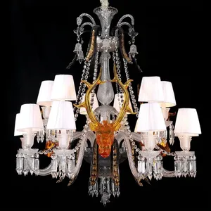 Lámpara de araña de cristal importada, estilo francés de lujo, hecha a mano, elegante y decorativa, para techo. - Product Image 6