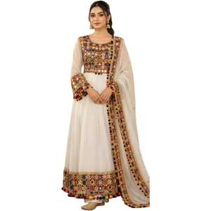 High Quality Vintage Afghan Wholesale Afghani Women Frock Customized Sizes Floor Length Heavy Weight Afghan Kuchi Evening Dress - Product Image 1