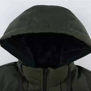 Blouson court matelassé pour homme avec logo personnalisé – Personnalisation OEM ODM disponible, Vêtement d'extérieur hivernal décontracté urbain - Product Image 5