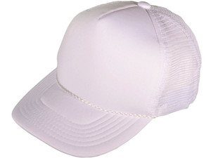Classic Foam 5 Panel Trucker <b>Hat</b> Summer Mesh Cap Solid Two Toned Blank <b>Hat</b> for Mens Womens Adjustable Snapback - Product Image 4