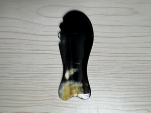 Herramienta Gua Sha de Cuerno de Búfalo Natural Pulido a Mano FAIZA CRAFT FC-9624, Tabla de Masaje TCM Tallada, Uttar Pradesh, para Regalo Empresarial - Product Image 3
