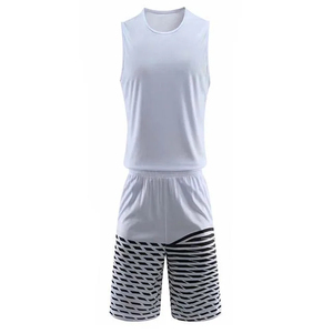 Ropa Deportiva de Verano Unisex Blanca sin Mangas con Estampado de Letras, Transpirable, con Estampado por Transferencia de Calor, Cintura Elástica de Spandex/Algodón - Product Image 2