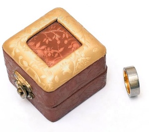 Bague de mariage unisexe faite à la main lames personnalisées en acier inoxydable damas bruissements incrustation de laiton bricolage hommes femmes couteaux OEM - Product Image 5