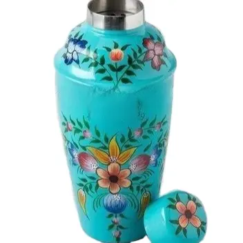 High Selling Premium Quality Hand Painted Cocktail Shaker Modern look Cocktail Hnad Painted Shakers For Bars Restaurant Usage