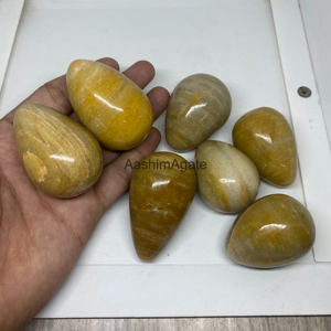 Œuf en cristal de quartz jaune naturel poli, pierre précieuse pour la guérison par le Reiki, la méditation, la décoration intérieure, vente en gros - Product Image 2