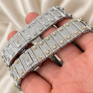 Reloj de Cuarzo con Esfera Cuadrada, Bisel de Cristal, Números Romanos, Correa de Brazalete, Visualización de Fecha, Regalo de Lujo - Product Image 2