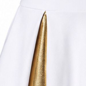 <b>Gold</b> Panel Cheerleading <b>Skirt</b> Pleated Athletic Performance Uniform Bottom Sports Team Training Competition Apparel for Cheer S - Product Image 3
