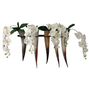 ชุดแจกันโบราณทำมือ 2 ใบ ขนาดต่างกัน ดีไซน์เรียบง่ายแบบชนบทจากอินเดีย สำหรับตกแต่งบ้าน โต๊ะ สวน งานฝีมือ - Product Image 1