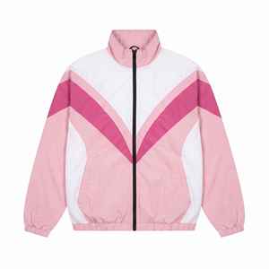 Custom Men's Color Block <b>Nylon</b> Windbreaker Tracksuit Embroidery Zip Up Jacket And <b>Jogger</b> Pants Set Sportswear Manufacturer - Product Image 2