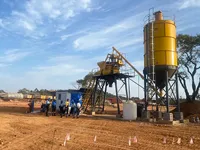 Planta Mezcladora de Concreto Estacionaria Zeyu HZS35 en Oferta, 35m³/h, Tipo Elevador de Cangilones, Planta Mezcladora de Concreto Premezclado para Construcción