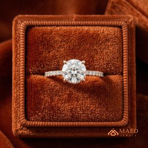 Rose Gold Plated Silver Ring Prong Elegant Bridal Wedding Anniversary Promise Engagement Jewelry Women Daily Wear Gift Luxury - Product Image 5