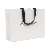 Sacs Shopping en Papier Kraft de Luxe avec Logo Personnalisé Imprimé, pour Petites Entreprises, Emballage Vêtements Chaussures, Design Élégant pour Sac Cadeau