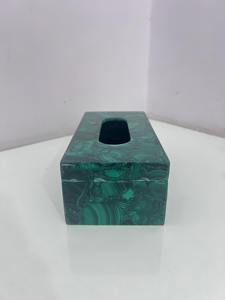 กล่องใส่กระดาษทิชชูสีเขียวมาลาไคต์ เหมาะสำหรับห้องพัก โรงแรม ห้องรับรอง และตกแต่งห้องรับแขก ขายส่งจากอินเดีย - Product Image 3