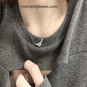 Collier pendentif papillon en argent sterling 925, micro-incrustation de zircon, chaîne à maillons plaquée rhodium pour femme, cadeau - Product Image 5