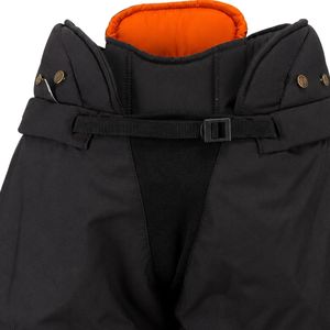 <b>Women</b> Black <b>Orange</b> Padded Ice Hockey <b>Shorts</b> with Waist Belt Polyester Sports Protective <b>Shorts</b> Performance Training Wear - Product Image 5