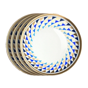 Assiettes de service en céramique classiques écologiques, compatibles lave-vaisselle et durables - Product Image 1