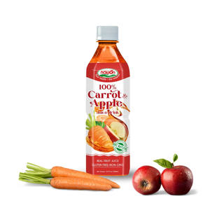 Jus de carotte 100% naturel avec jus de pommes frais, boissons non alcoolisées, jus de fruits, bouteille PET 500ml, NAWON Food Beverages, échantillon gratuit - Product Image 5