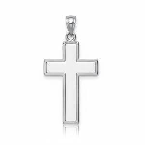 Bijoux souvenirs religieux pas chers, cadeaux personnalisés, petit pendentif croix en émail plaqué or. - Product Image 6