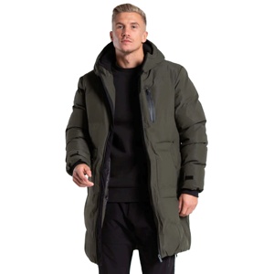 Chaqueta larga de hombre de alta calidad personalizada OEM con forro aislante y tela duradera para el calor del invierno - Product Image 1